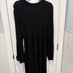 Black Knee Length Dress
