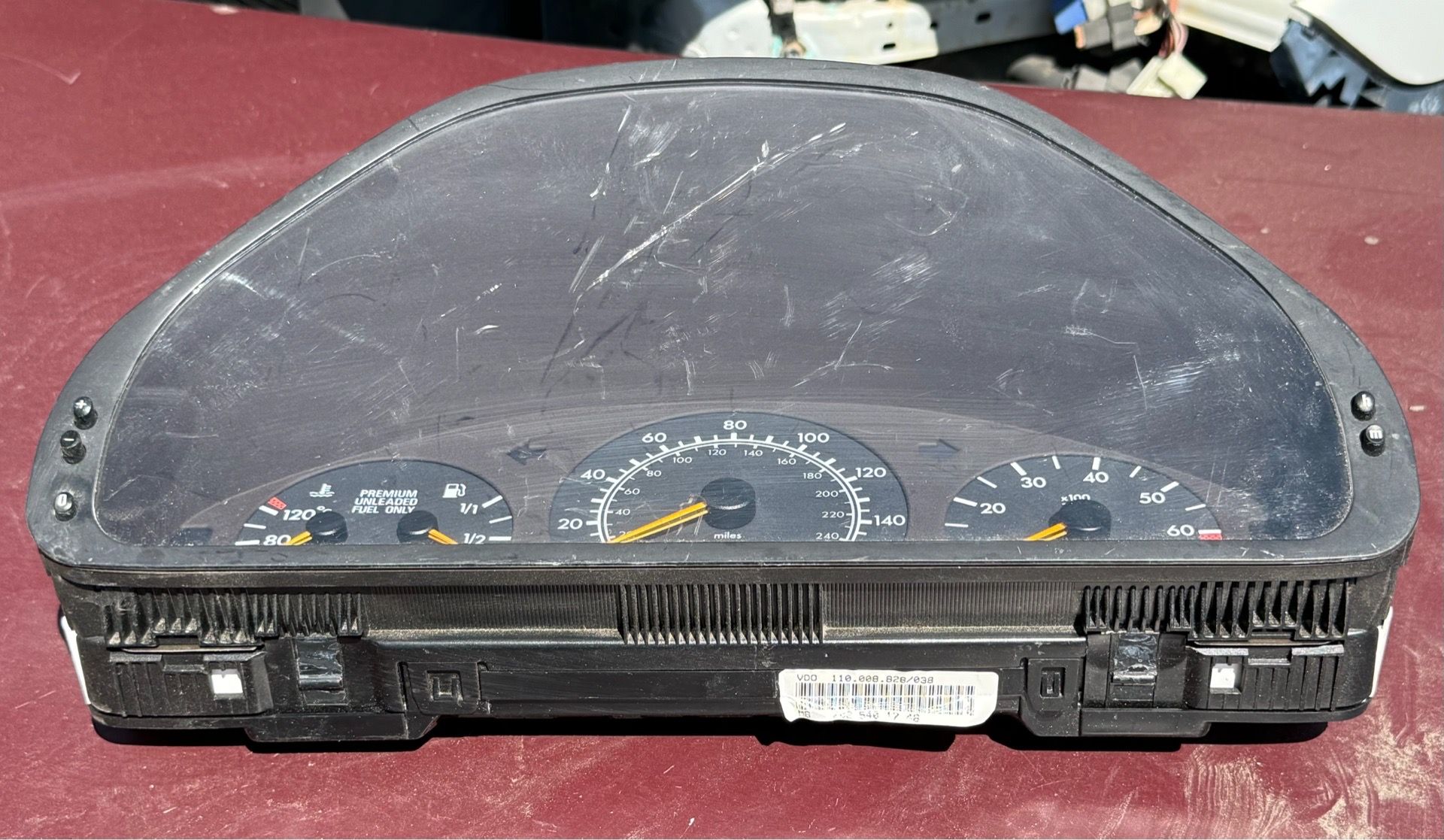 1(contact info removed) Mercedes Benz Speedometer Instrument Gauge Cluster