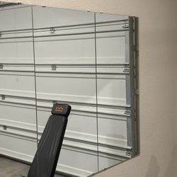 48''x24'' Frameless Wall Mirror (4PCS) for Yoga, Home Gym, Garage, Bedroom, Bathroom