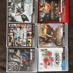PS3 Console With 6 Games