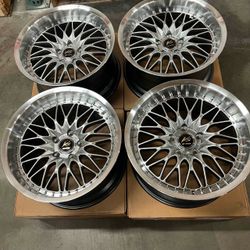 19 INCH SQUARED SET WORK VSXV STYLE JDM WHEELS RIMS 19X9.5 +22 (5X114.3) CB: 73.1
