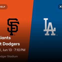 Dodger Tickets Vs Giants