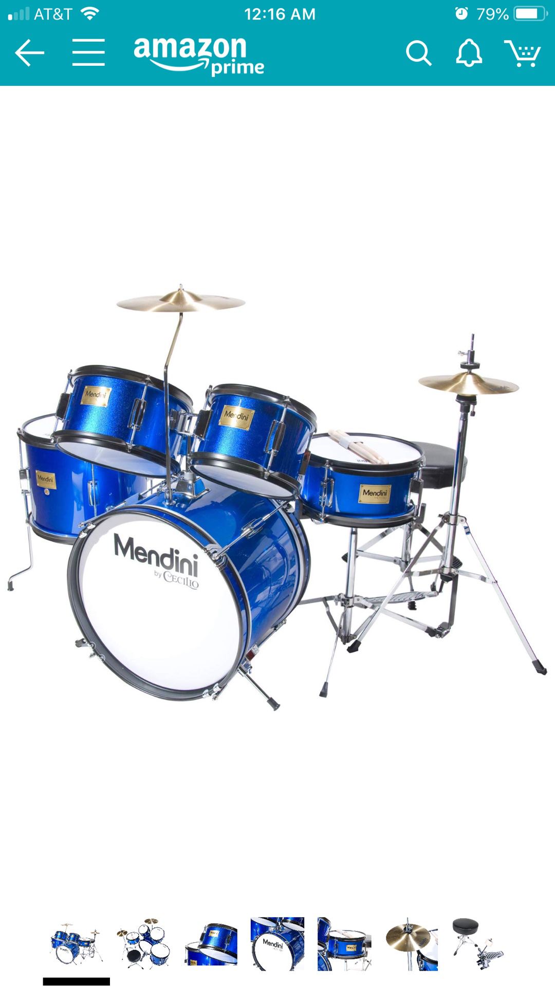 Drums!!!!Mendini 5 piece drum set