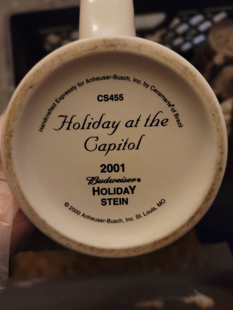 2001 "Holiday At The Capital" Budweiser Mug