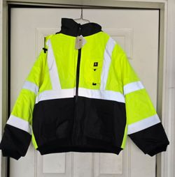 Workrite High-Visibility Reflective Insulated Bomber Jacket XL