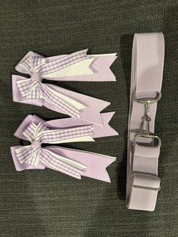 Equestrian Belt And Hair Bows