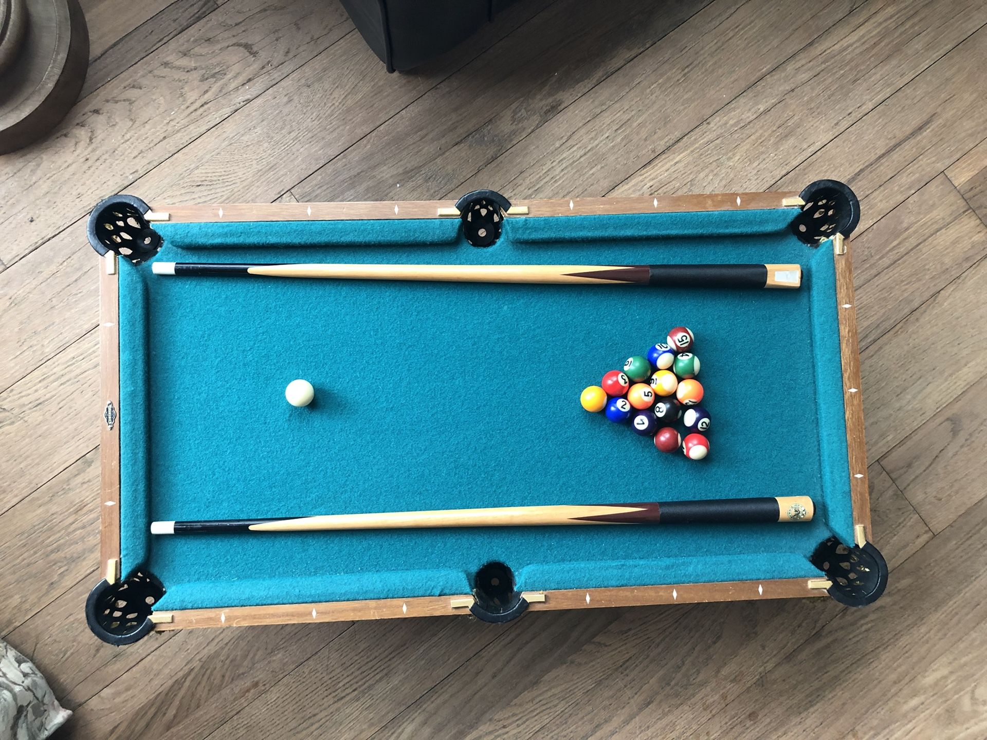 Franklin Mint Collectors MINIATURE Brunswick Pool table