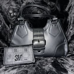 Steve Madden Leather Bag & Wallet 