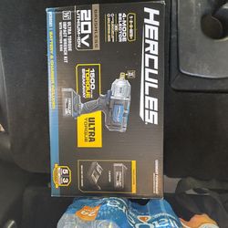 Hercules 20V Brushless 1/2" Ultra Torque Impact Wrench Kit
