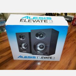 Alesis active speaker system 3-inch woofer 60W ELEVATE3 MKII needs aux cable
