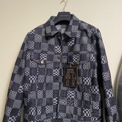 Louis Vuitton DISTORTED DAMIER DENIM JACKET