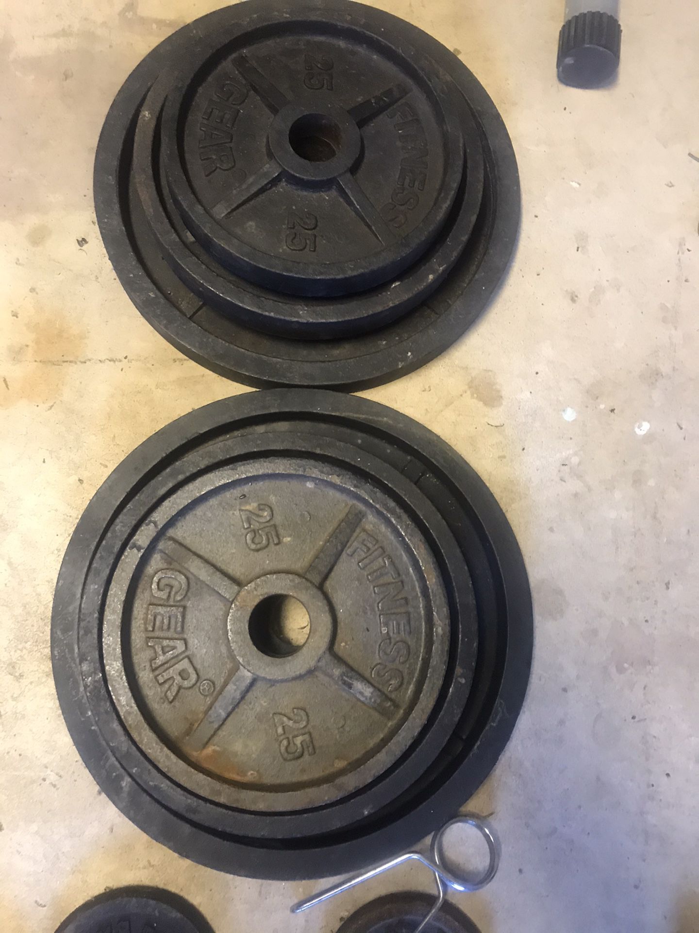 Pair of 25 Lbs Olympic weights plates