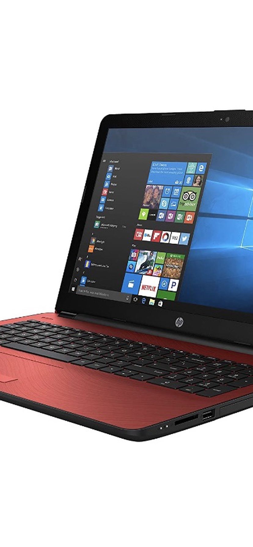 RED hp note book, has touchscreen and runs very smoothly