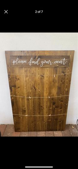 Wooden Farmhouse Wedding Signs