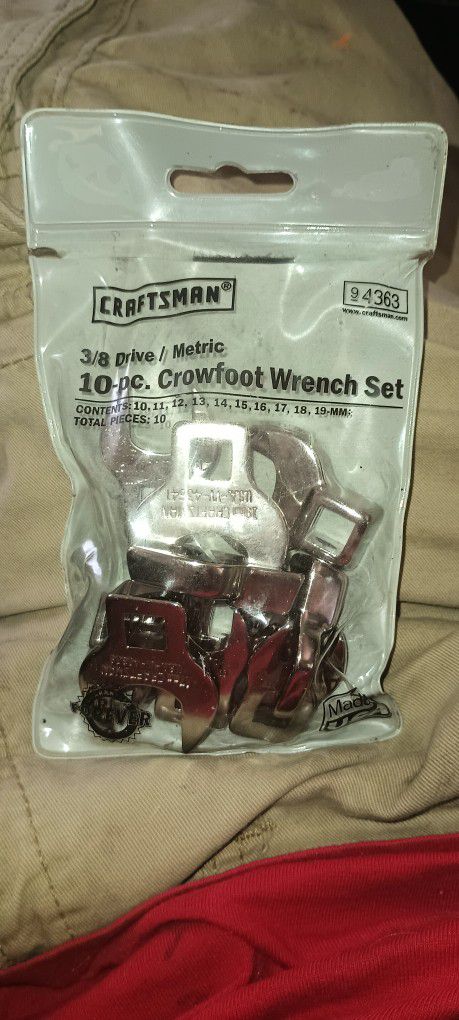 Craftsman Crowfoot Wrench Set