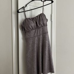 Prom Style Dresses - Medium Purple Dress And Black Small Dress