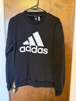 Adidas Logo Crewneck Sweatshirt Black
