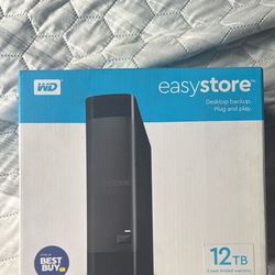 WD easystore 12 TB External USB 3.0 Hard Drive - Black 