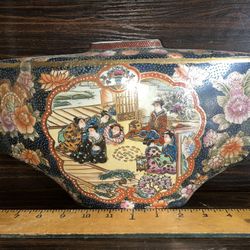 Satsuma Hand Painted Vase 