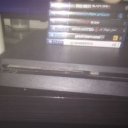 PS4 With Controller And Game 