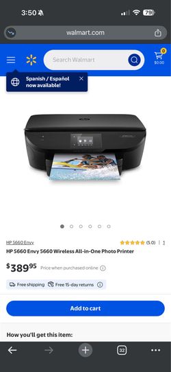 HP envy 5660 scanner printer