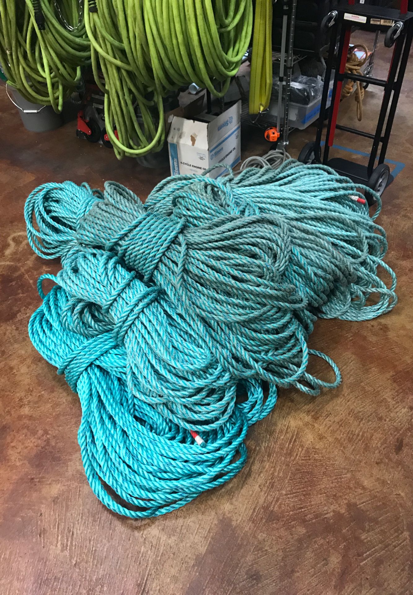 5/8” inch blue steel rope