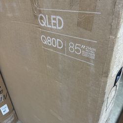 SAMSUNG 85-Inch Class QLED 4K Q80D Series Quantum HDR, Dual LED, Object Tracking Sound Lite, Q-Symphony, Motion Xcelerator, Gaming Hub, Smart TV with 