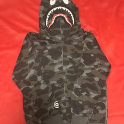 BAPE Shark Full Zip Hoodie Black Camo 