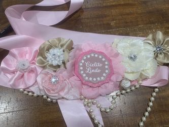 Cinturon Para Baby Shower /Baby Shower Belt 