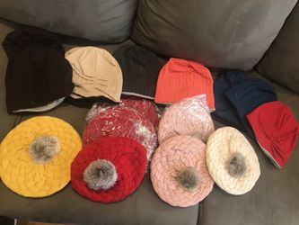 Girls Beret Pom Hats & Boys Beanies
