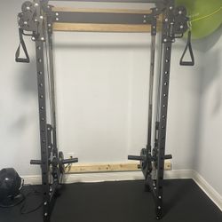 Folding Power Rack Cable Machine