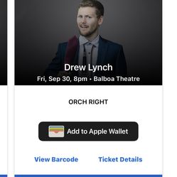 Drew lynch  Friday September 30 At 7:30