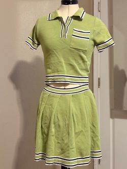 Lime green “cheerleader” outfit