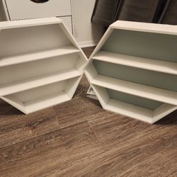 Hexagon Wall Shelves