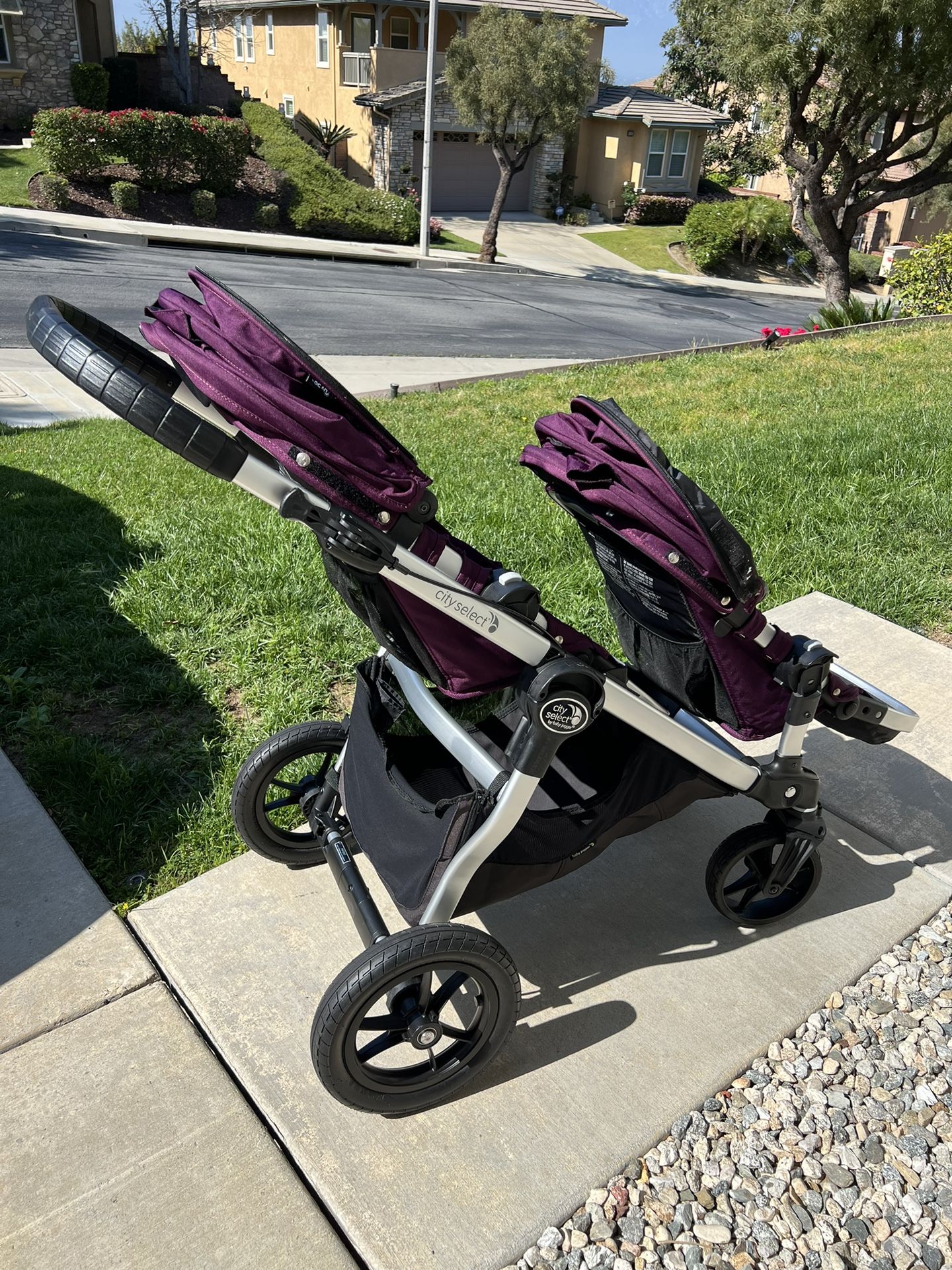 Baby Jogger City Select Double Stroller Purple 