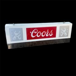 Vintage Coors Banquet Beer Yellow Belly Pool Table Light Man Cave Dive Bar RARE!