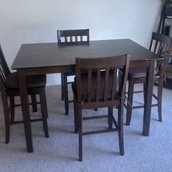 Dining room table with chairs