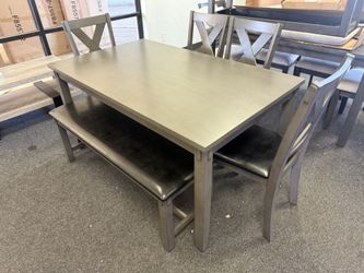 Dining Table With 4 Chairs And A Bench
