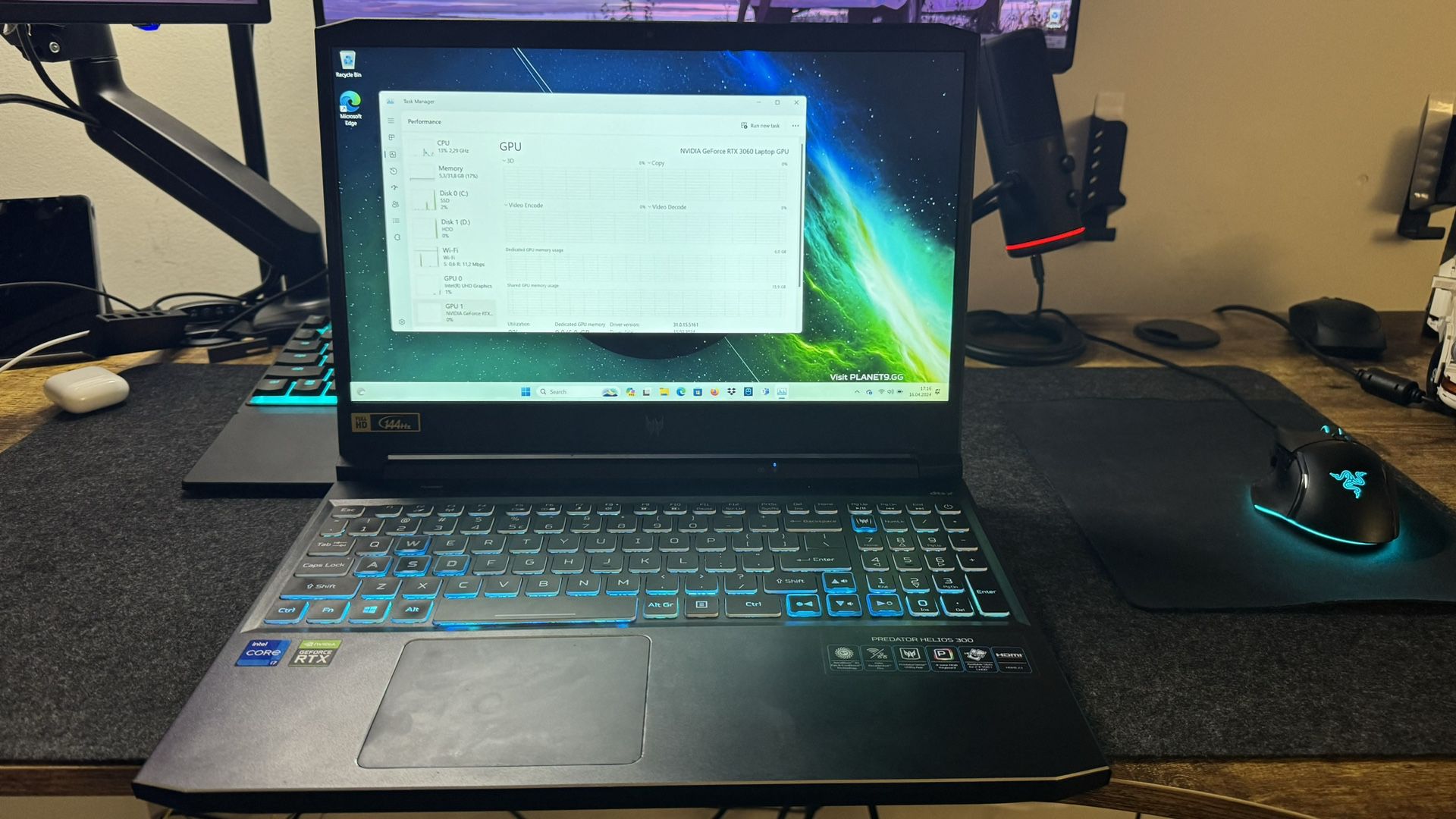 Gaming laptop Acer Predator Helios 300 / 3060 -6gb