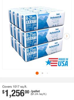 New R-21 Insulation 15 bags new
