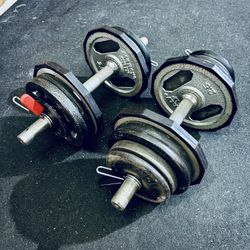 Pair of Adjustable Dumbbells – 35lb each 