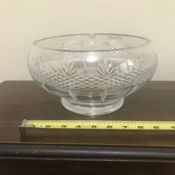 Bohemia Glass Leaded Bowl