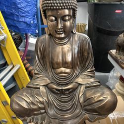 LARGE ZEN BUDDHA STATUE.  Great In Meditation, Accupuncture, Massage & Yoga Studio. 