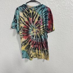 Santa Cruz Screaming Hand tie-dye t-shirt Size Medium