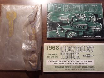 1968 Chevy vintage owners manual and warranty info