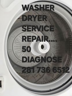 Service washer dryer.....
