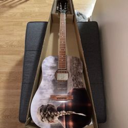 OFFICIAL Taylor Swift Evermore Album Epiphone Acoustic Guitar- BRAND NEW 🎸🆕