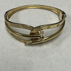 14k Gold Nail Bracelet #108913-1 MGC 