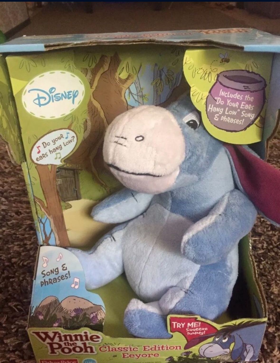 Fisher-Price Classic Edition Winnie the Pooh Collectible Plush - Eeyore