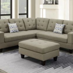 Sectional Sofa + Ottoman
